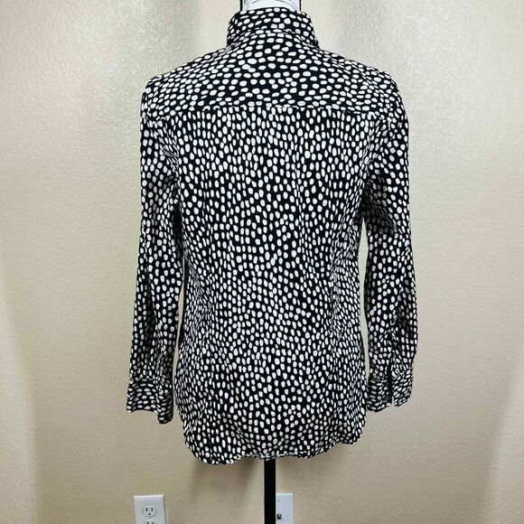 J crew brown shirt Button-up stretch cotton poplin shirt in signature fit size M - Picture 9 of 15